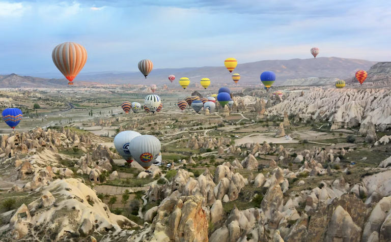 Turkey Landscape with Balloons